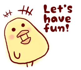 clown Hiyoko English sticker #7056673