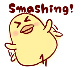 clown Hiyoko English sticker #7056674