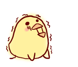 clown Hiyoko English sticker #7056675