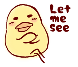 clown Hiyoko English sticker #7056676