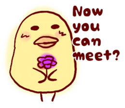 clown Hiyoko English sticker #7056678