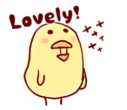 clown Hiyoko English sticker #7056679