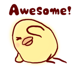 clown Hiyoko English sticker #7056680