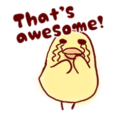 clown Hiyoko English sticker #7056681