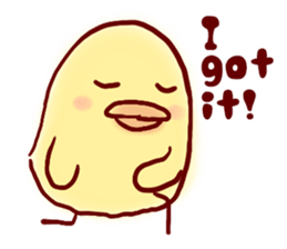 clown Hiyoko English sticker #7056682