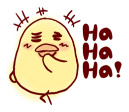 clown Hiyoko English sticker #7056684