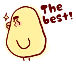 clown Hiyoko English sticker #7056685