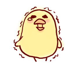 clown Hiyoko English sticker #7056686