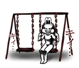 White Rabbit man sticker #7057173