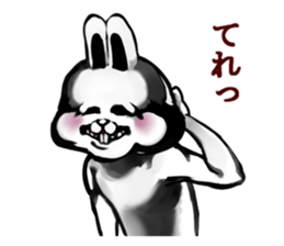 White Rabbit man sticker #7057178
