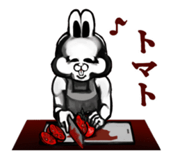 White Rabbit man sticker #7057180