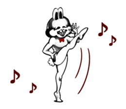 White Rabbit man sticker #7057196