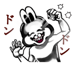 White Rabbit man sticker #7057202