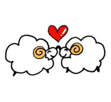 Sheep fluffy sticker #7057611