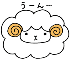 Sheep fluffy sticker #7057613