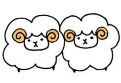 Sheep fluffy sticker #7057614