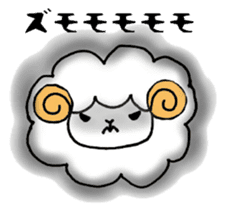 Sheep fluffy sticker #7057620