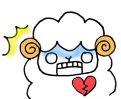 Sheep fluffy sticker #7057621