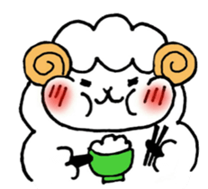 Sheep fluffy sticker #7057623
