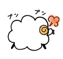 Sheep fluffy sticker #7057627