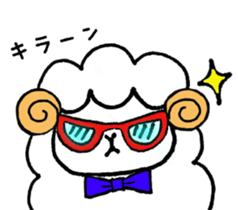 Sheep fluffy sticker #7057628