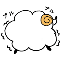 Sheep fluffy sticker #7057635