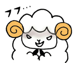 Sheep fluffy sticker #7057636