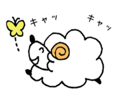 Sheep fluffy sticker #7057641