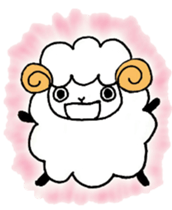 Sheep fluffy sticker #7057645