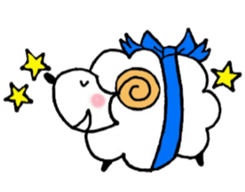 Sheep fluffy sticker #7057647