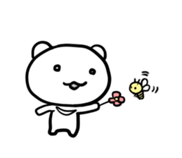 Bear and Honeybee sticker #7057689