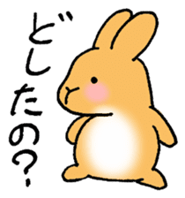 Roly-poly Rabbit sticker #7058820