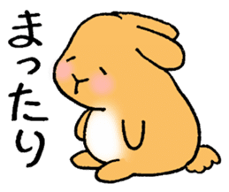 Roly-poly Rabbit sticker #7058822