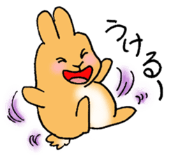 Roly-poly Rabbit sticker #7058832