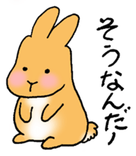Roly-poly Rabbit sticker #7058835