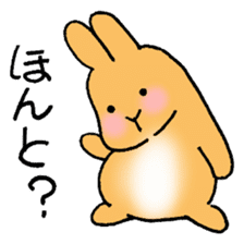 Roly-poly Rabbit sticker #7058841