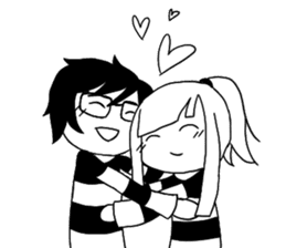 Monochrome Love sticker #7059171