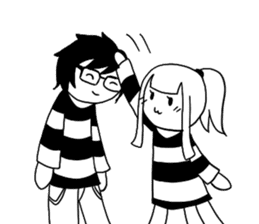 Monochrome Love sticker #7059172