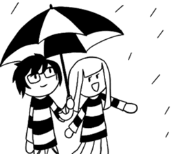 Monochrome Love sticker #7059174