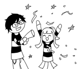 Monochrome Love sticker #7059183