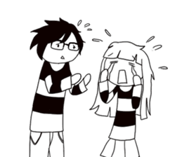 Monochrome Love sticker #7059185