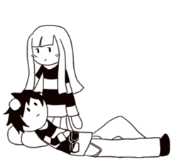 Monochrome Love sticker #7059186