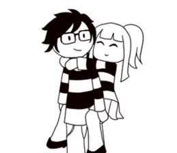 Monochrome Love sticker #7059187