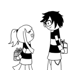 Monochrome Love sticker #7059190