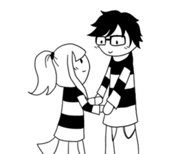 Monochrome Love sticker #7059191