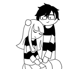 Monochrome Love sticker #7059192