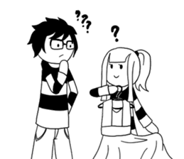 Monochrome Love sticker #7059194