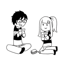 Monochrome Love sticker #7059195