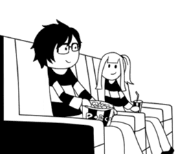 Monochrome Love sticker #7059197