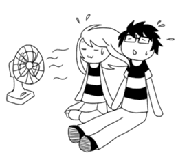 Monochrome Love sticker #7059204